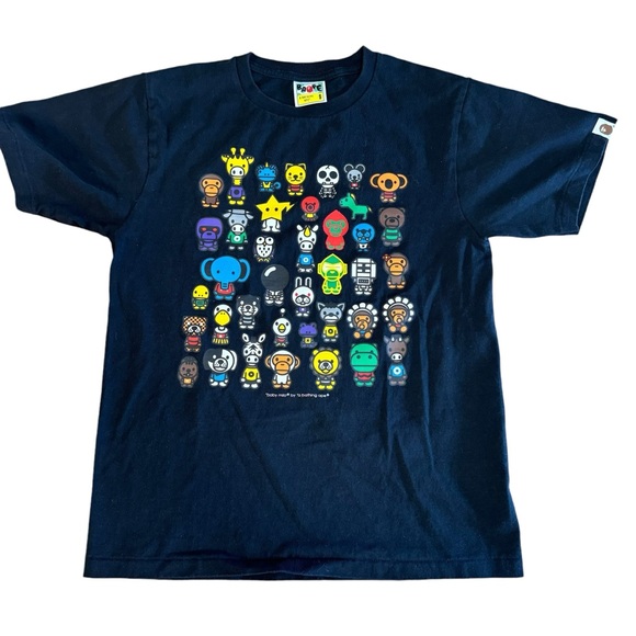A Bathing Ape Baby Milo And Friends T-Shirt Sz S BAPE - Picture 1 of 8